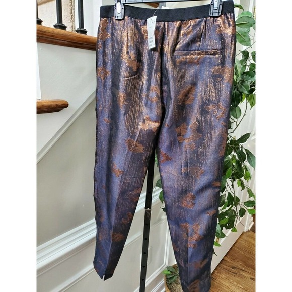 H & M Women's Multicolor Polyester Mid Rise Straight Legs Casual Pants Size 6 - Picture 5 of 12